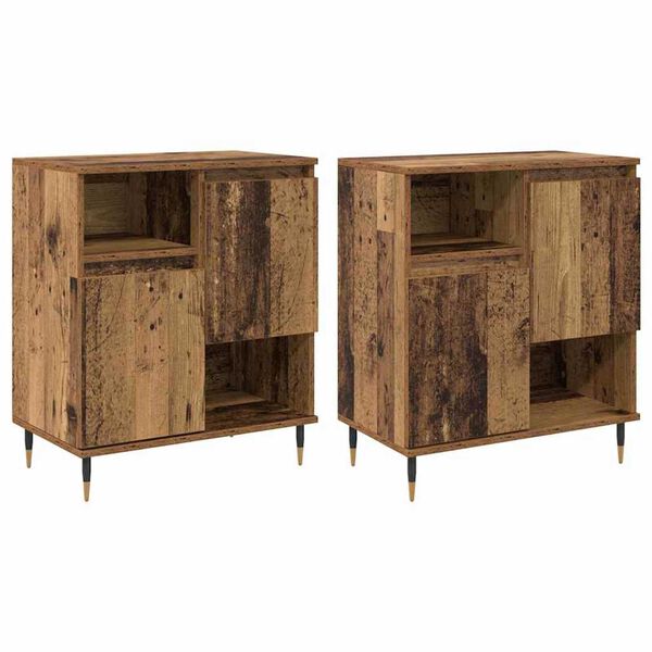vidaXL Sideboards 2 pcs Altholz 120 x 35 x 70 cm Holzwerkstoff