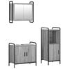 vidaXL Badezimmerschrank-Set 3 stk. Sonoma-Grau 40 x 36 x 99,5 cm