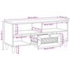 vidaXL TV-Einheiten mit Schubladen Wei&szlig; 105 x 33 x 46 cm Holzwerkstoff
