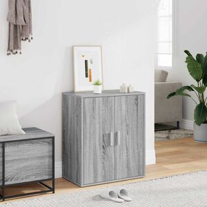 vidaXL Schuhschrank Grau Sonoma 60x35x70 cm Holzwerkstoff