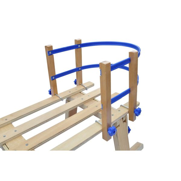 Schlitten Lehne R&uuml;ckenlehne Massivholz