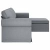 vidaXL Sofa Hellgrau Gesamtabmessungen: 245 x 138 x 80 cm (B x T x H)