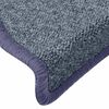 vidaXL Stufenmatten 15 Stk. 65 x 24 x 4 cm Dunkelgrau und Blau Halbrund Gro&szlig;