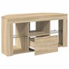 vidaXL Eck-LED-TV-Schrank Sonoma-Eiche 100 x 40 x 50 cm Holzwerkstoff