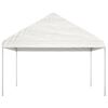 vidaXL Pavillon mit Dach Wei&szlig; 20,07x4,08x3,22 m Polyethylen