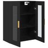 vidaXL Wandschrank Wandmontiert Schwarz Eichen-Optik 69,5 x 34 x 90 cm