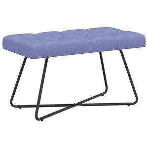 vidaXL Bank mit Knopfheftung Jeans blau 80 x 40 x 46 cm Stoff