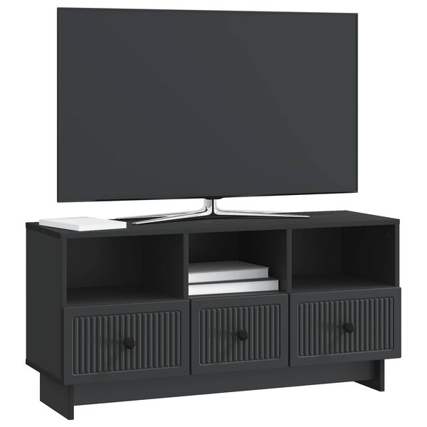vidaXL TV-Schr&auml;nk Schwarz 102 x 34,5 x 50 cm Holzwerkstoff