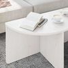 vidaXL Couchtisch 2 pcs Weiß Massivholz Kiefer