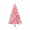 vidaXL K&uuml;nstlicher vorbeleuchteter Weihnachtsbaum Rosa 120 cm PVC