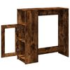 vidaXL Bartisch mit Regal R&auml;uchereiche 101x40x103,5 cm Holzwerkstoff