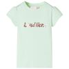Kinder-T-Shirt mit Fl&uuml;gel&auml;rmeln Zartgr&uuml;n 104