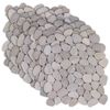vidaXL Kieselplatten Taupe 30 x 30 cm Flusskiesel