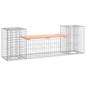 vidaXL Gartenbank aus Gabionen 183x41x60,5 cm Massivholz Douglasie