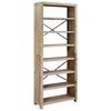 vidaXL B&uuml;cherregal 7 B&ouml;den 80x30x200 cm Massivholz Akazie