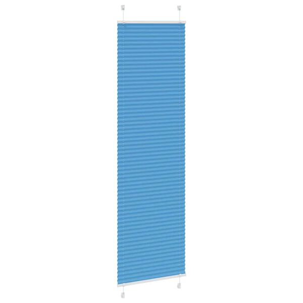 vidaXL Plissee Blau 60x200 cm Stoffbreite 59,4 cm Polyester