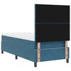 vidaXL Boxspringbett mit Matratze Dunkelblau 100 x 200 cm Samt