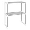 vidaXL Mikrowellenregal Wei&szlig; 51x27x63 cm Aluminium