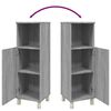 vidaXL Badschrank Grau Sonoma 30x30x95 cm Holzwerkstoff