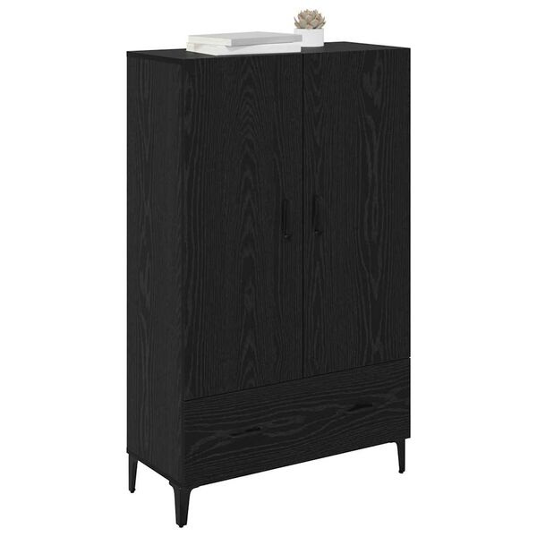 vidaXL Highboard mit Schubladen Schwarz Eichen-Optik 70 x 31 x 115 cm