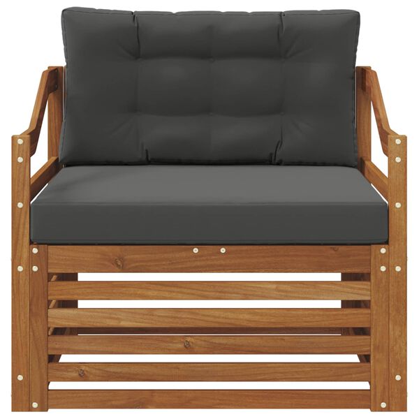 vidaXL Outdoor-Sofagarnitur Massivholz Akazie Natur