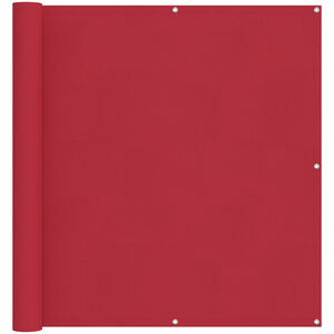 vidaXL Balkonsichtschutz Rot 110 x 1000 cm Oxford-Stoff