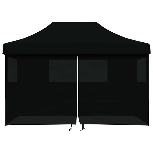 vidaXL Party-Zelt Schwarz 279 x 410 x 315 cm Oxford-Stoff