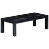 vidaXL Couchtisch Schwarz 110x50x35 cm Massives Mangoholz