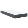 vidaXL Bettmatratze mit Matratze Grau 90 x 190 cm Stoff