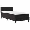 vidaXL Boxspringbett mit Matratze Schwarz 200 x 100 cm Samt