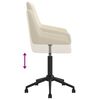 vidaXL B&uuml;rostuhl Drehbar Creme Samt