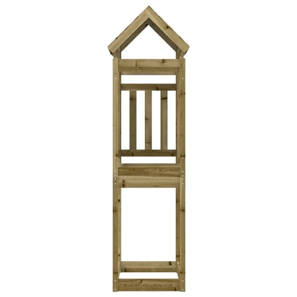 vidaXL Spielturm Braun Massives impr&auml;gniertes Holz