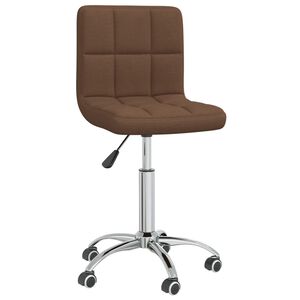 vidaXL B&uuml;rostuhl Drehbar Braun Stoff