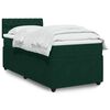 vidaXL Boxspringbett mit Matratze Dunkelgr&uuml;n 90x190 cm Samt