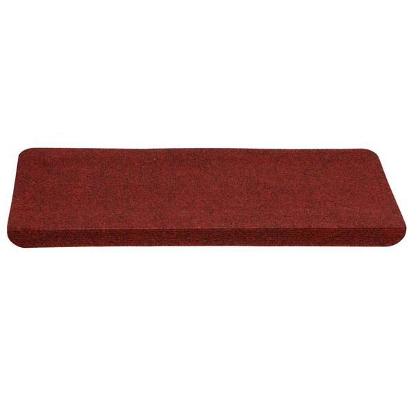 vidaXL Stufenmatten Selbstklebend 15 Stk. 65x24,5x3,5 cm Rot