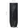 vidaXL Stehleuchte Weide Schwarz 84 cm E27