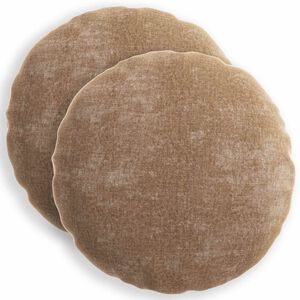 vidaXL Kissenbezug 2 stk. HEERLEN Braun &Oslash; 40 cm Chenille-Stoff