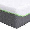 vidaXL Matratze Wei&szlig; und Grau 90 x 200 cm Jacquard-Stoff