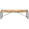 vidaXL Couchtisch 140x70x40 cm Raues Mangoholz