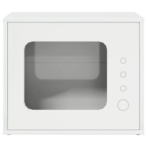 vidaXL Katzenhaus Gl&auml;nzend Wei&szlig; 51 x 30 x 42 cm Holzwerkstoff