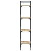 vidaXL B&uuml;cherregal 4 B&ouml;den Sonoma-Eiche 35x30x138,5 cm Holzwerkstoff