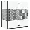 vidaXL Badabtrennung Geometrisch Schwarz 120 x 67 x 129 cm