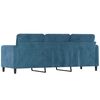 vidaXL 3-Sitzer-Sofa Blau 180 cm Samt
