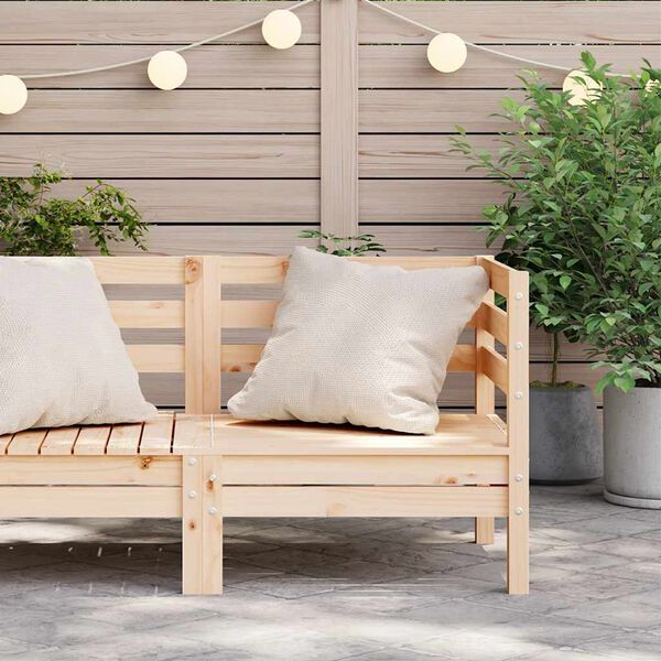 vidaXL Garten-Ecksofa Massivholz Kiefer