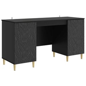 vidaXL Schreibtisch Schwarz Holzwerkstoff 142,5 x 50 x 75 cm