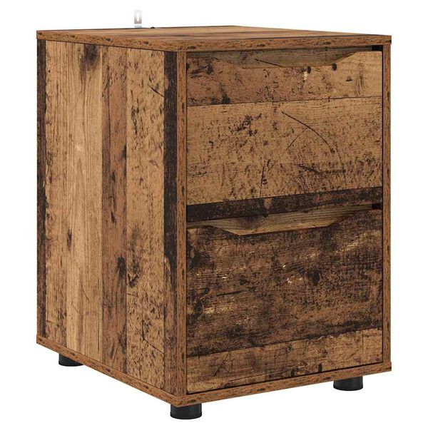 vidaXL Aufbewahrungsschrank Altholz 40 x 48 x 57 cm Holzwerkstoff