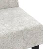 vidaXL Schlafsofa 2-Sitzer Hellgrau Mikrofasergewebe