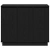 vidaXL LED-Sideboard Schwarz Eichen-Optik 90 x 32 x 75 cm
