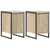 vidaXL Nachttisch 2 pcs Sonoma 39,5 x 30 x 50 cm Holzwerkstoff