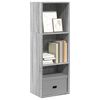 vidaXL B&uuml;cherregal Grau Sonoma 40x30x114 cm Holzwerkstoff